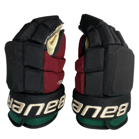 Bauer Pro Series - Gant NHL Pro Stock - Anton Stralman (noir/marron/vert)